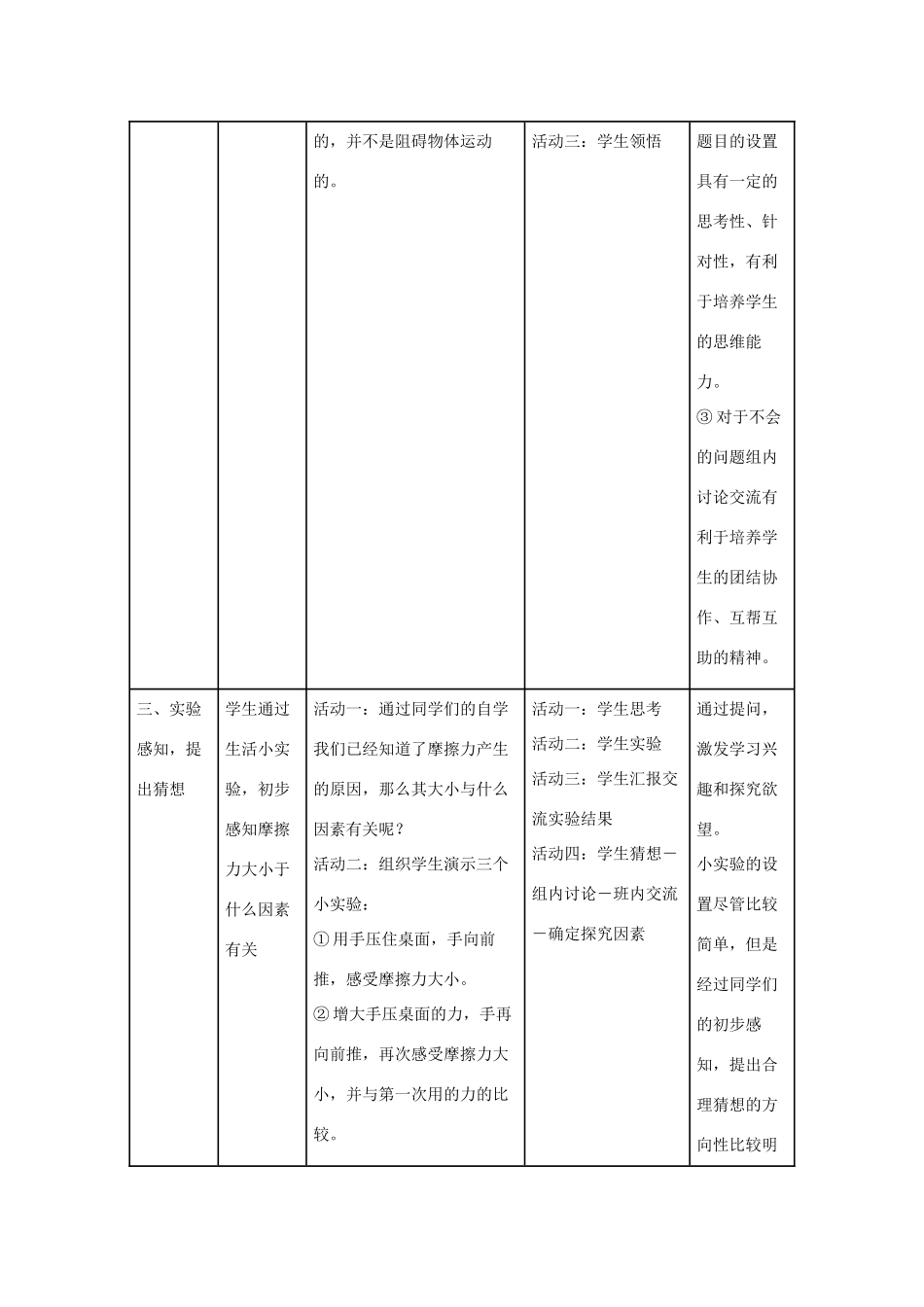 春八年级物理下册 6.4《摩擦力》教案 鲁教版五四制-鲁教版五四制初中八年级下册物理教案_第2页