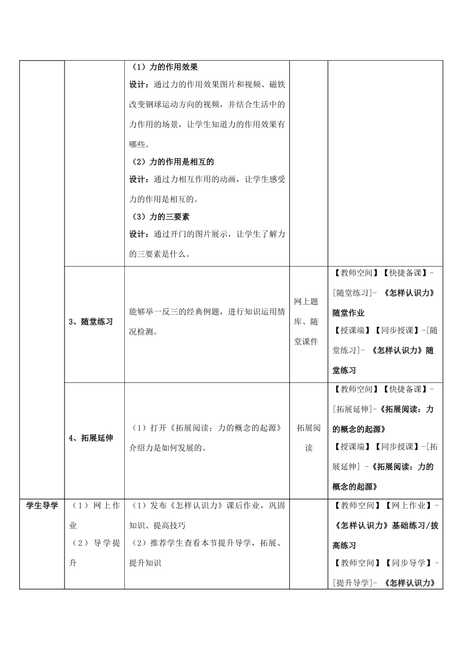 春八年级物理下册 6.1《怎样认识力》教案 （新版）粤教沪版-（新版）粤教沪版初中八年级下册物理教案_第2页