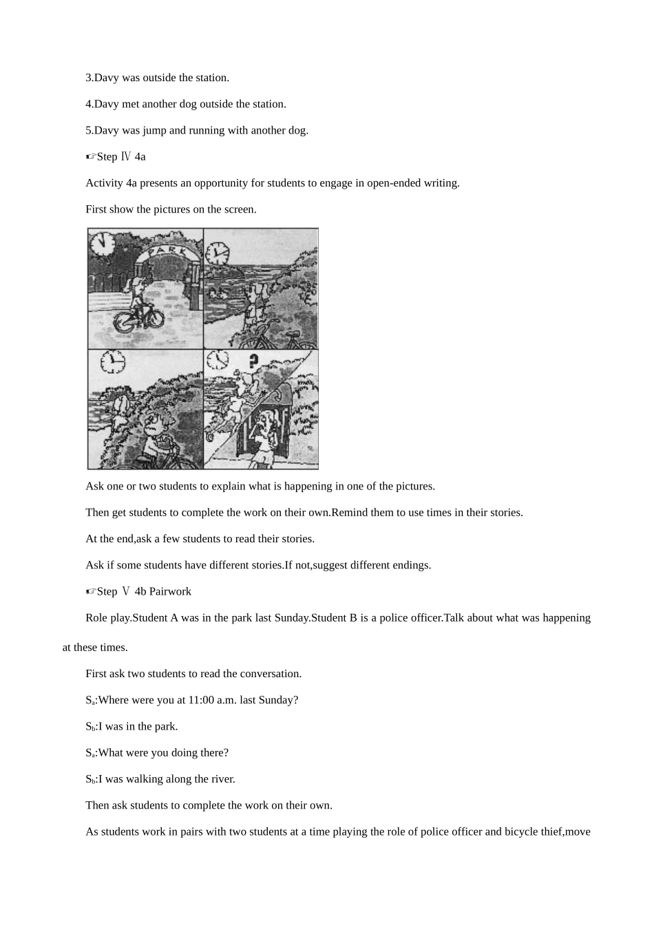 新课标人教版八年级英语下册What were you doing when the UFO arrived(1)_第3页