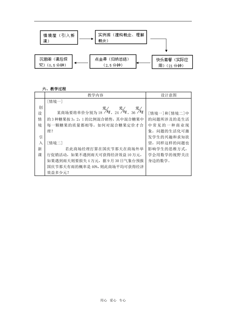 高中数学 离散型随机变量的期望教学设计 新人教A版必修3_第2页
