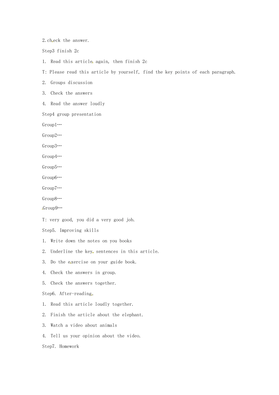 新疆石河子市第十中学七年级英语下册《Unit5 Why do you like pandas 》教案和反思 人教新目标版_第2页