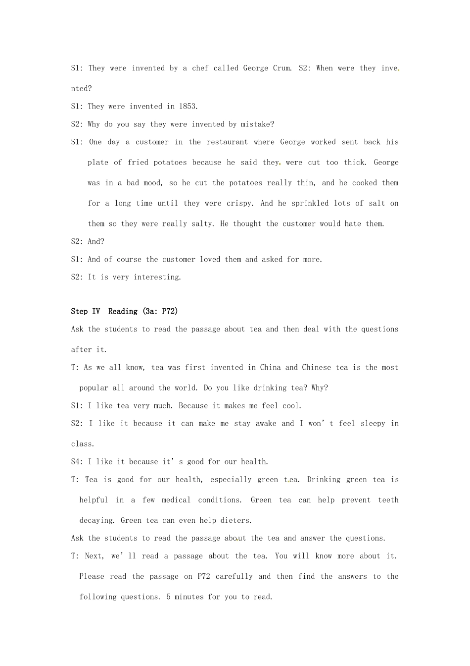 新疆石河子市第八中学九年级英语全册 Unit 9 When was it invented Integrated skills教案 人教新目标版_第3页