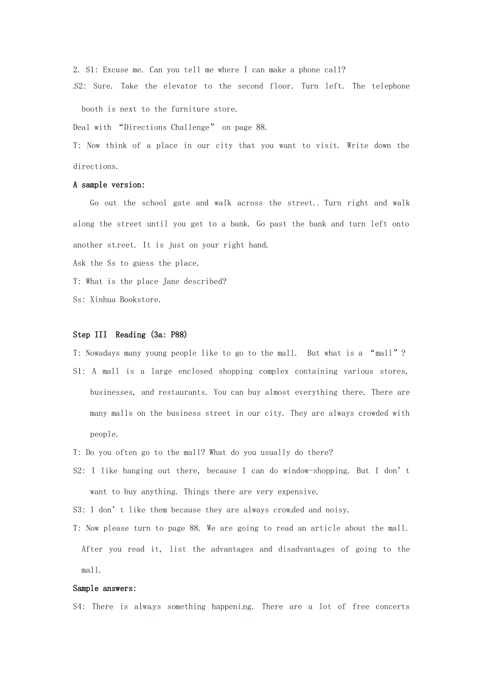 新疆石河子市第八中学九年级英语全册 Unit 11 Could you please tell me where the restrooms Practice教案 人教新目标版_第3页