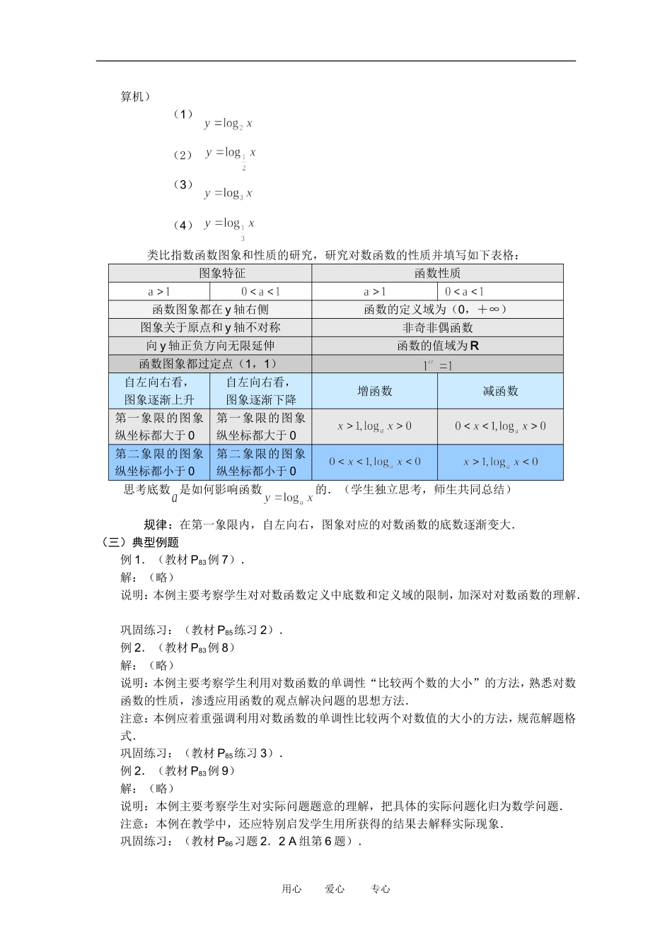 高中数学 对数函数（一）精品教案集 新人教A版_第2页