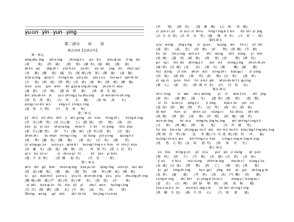 2013学年上学期语文复习材料【词语】_第2页