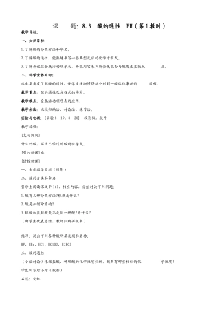 新人教版九年级物理酸的通性PH（第1教时）