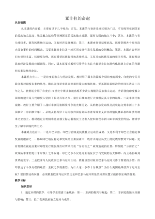 新人教版九年级历史亚非拉的奋起1