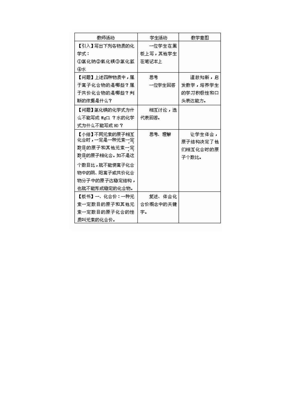 新人教版九年级化学上册化学式与化合价2_第2页