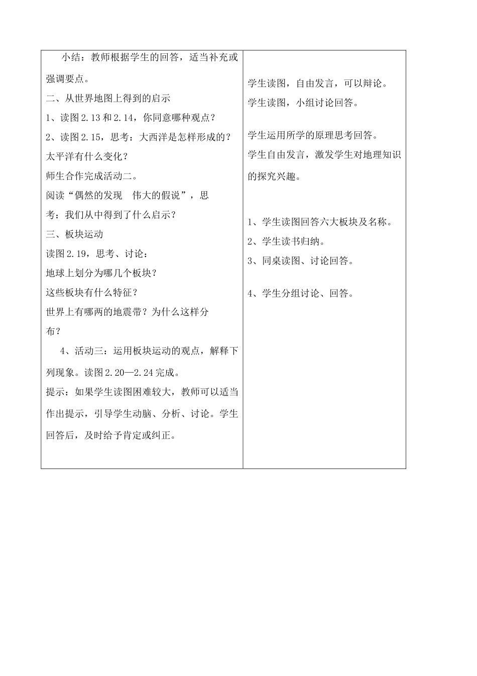新人教版七年级地理上册海陆的变迁1(1)_第2页