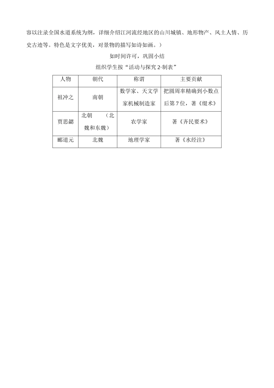 新人教版七年级历史上册承上启下的魏晋南北朝文化(一) (3)_第3页