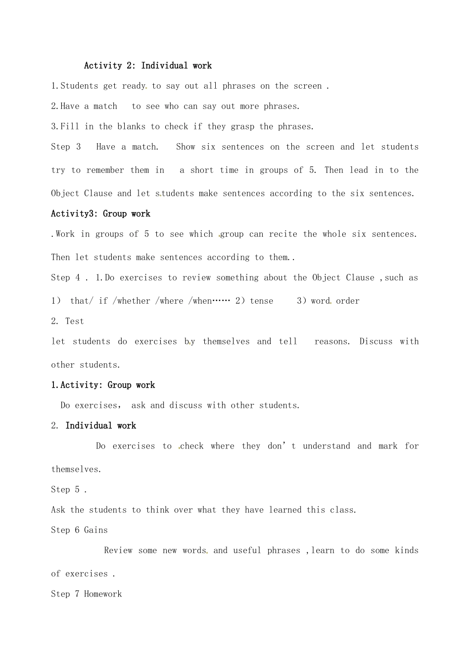 广西柳州市第十四中学八年级英语下册《Module 2 Unit 3 Language in use》教案 外研版_第2页