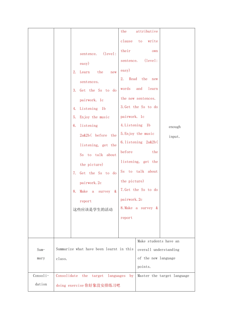 广东省韶关四中九年级英语《Unit6》章节教案 _第3页