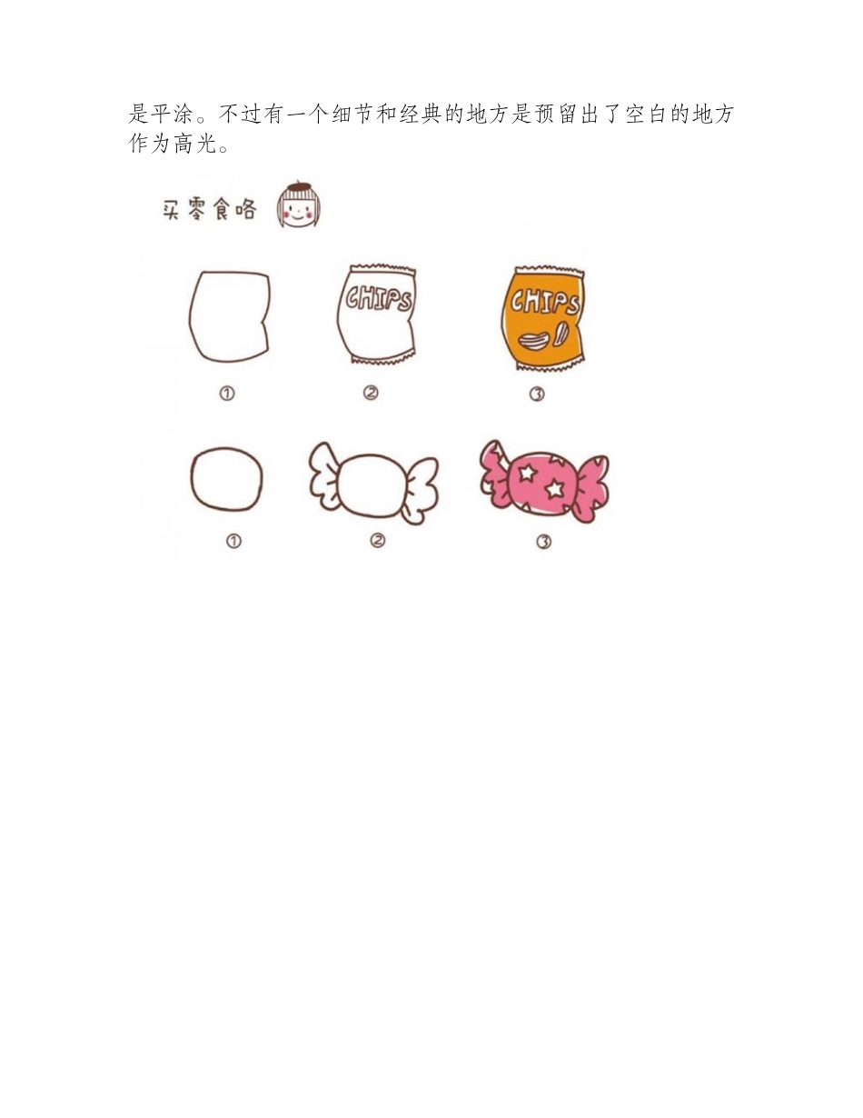 简笔画：美味零食糖果简易画法怎么画简笔画教程4_第2页