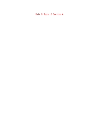 广东省清远市佛冈县龙山镇八年级英语下册 Unit 5 Feeling excited Topic 2 I’m feeling better now Section A教案 （新版）仁爱版-（新版）仁爱版初中八年级下册英语教案