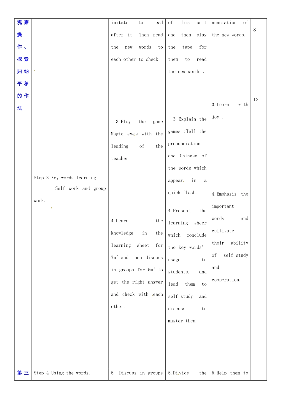 广东省深圳市宝安区上寮学校七年级英语下册《Unit 8 From hobby to career》New words教案 牛津版_第2页
