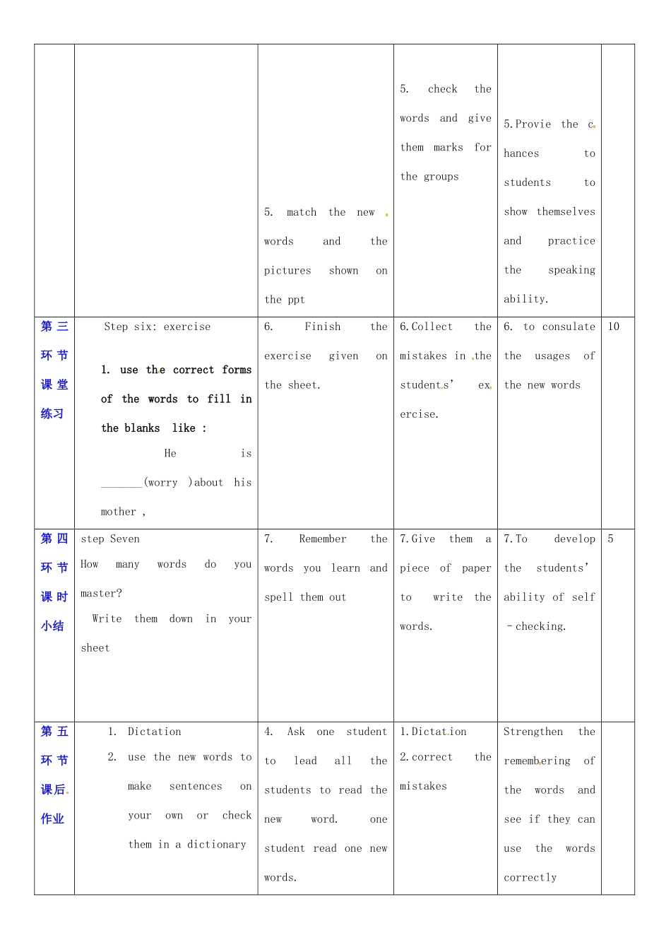 广东省深圳市宝安区上寮学校七年级英语下册《Unit 7 Poem 》New Words教案 牛津版_第3页