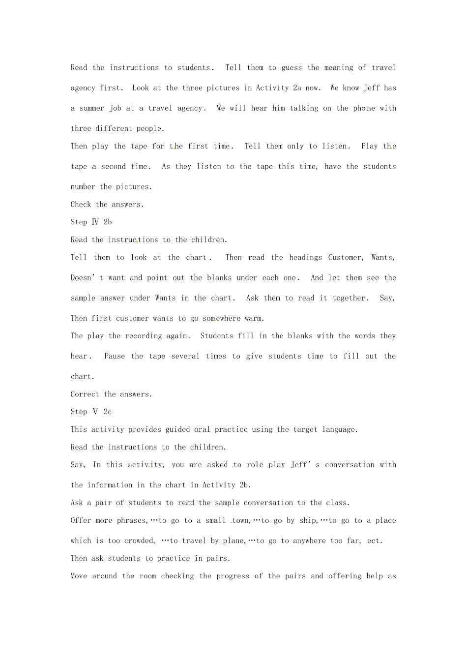 广东省汕头市龙湖实验中学九年级英语全册《Unit 7 Where would you like to visit》（The Third Period）教案 人教新目标版_第2页