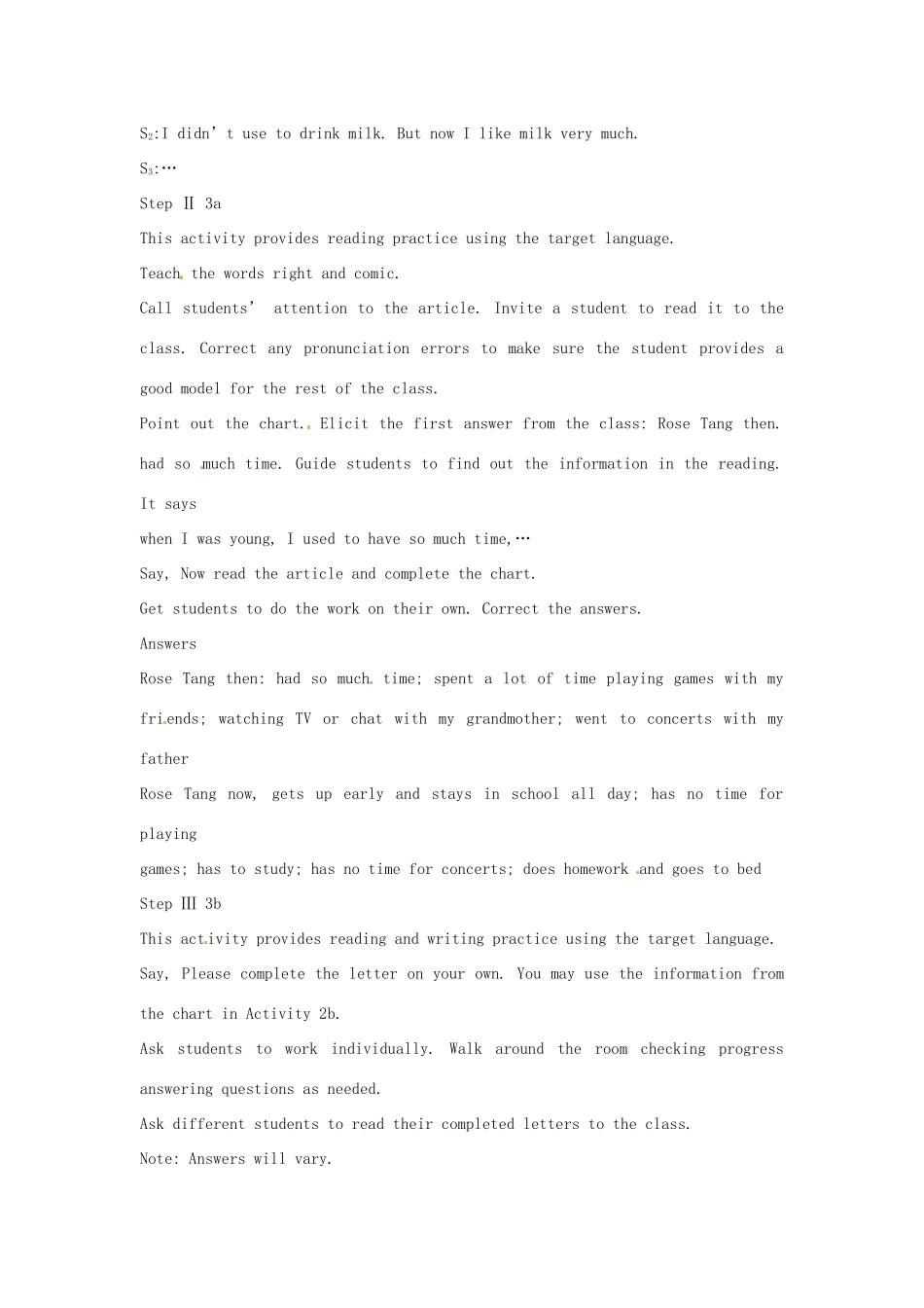 广东省汕头市龙湖实验中学九年级英语全册《Unit 2 I used to be afraid of the dark.》（The Fourth Period）教案 人教新目标版_第2页