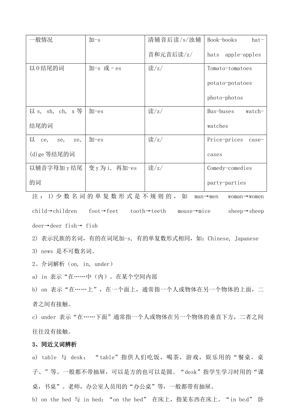 广东省汕头市龙湖实验中学七年级英语上册《Unit 4 Where is my schoolbag》教案 人教新目标版_第3页