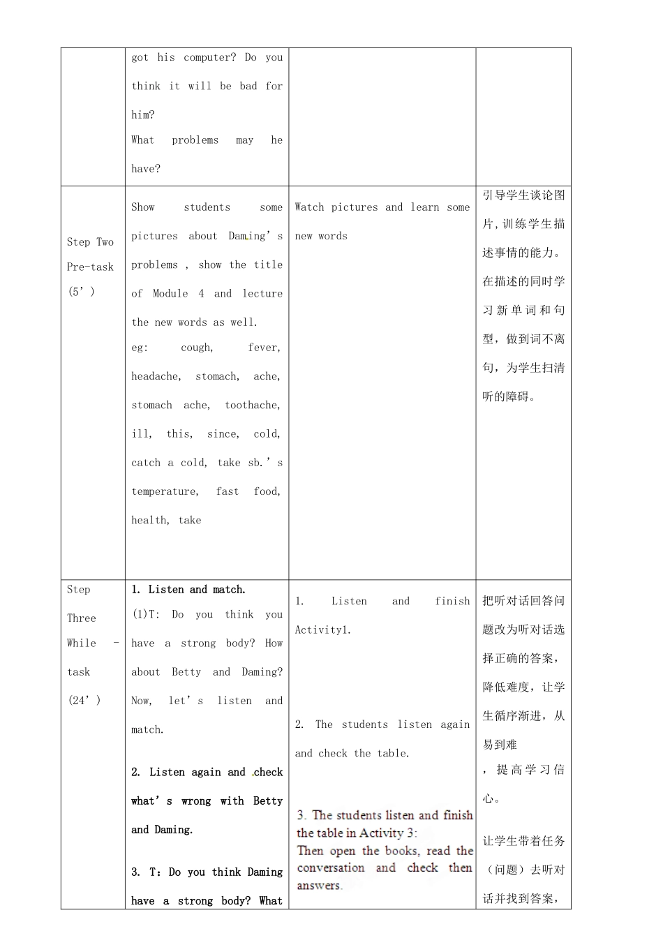 广东省惠东县教育教学研究室八年级英语下册 Module 4 Unit 1 I haven't done much exercise since I got my computer教案 （新版）外研版_第2页