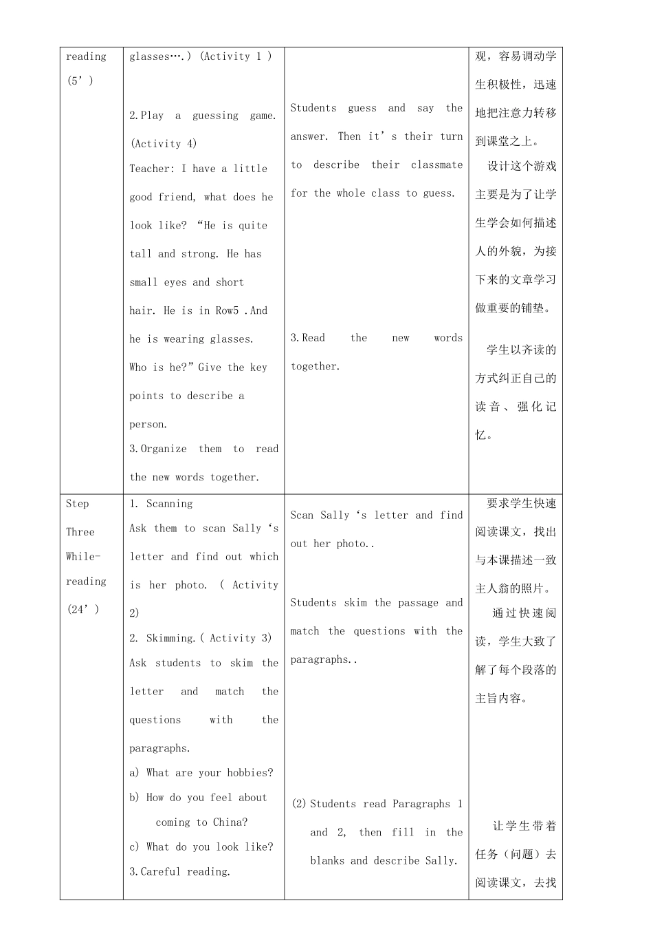 广东省惠东县教育教学研究室八年级英语下册 Module 1 Unit 2 I feel nervous when I speak Chinese教案 （新版）外研版_第2页