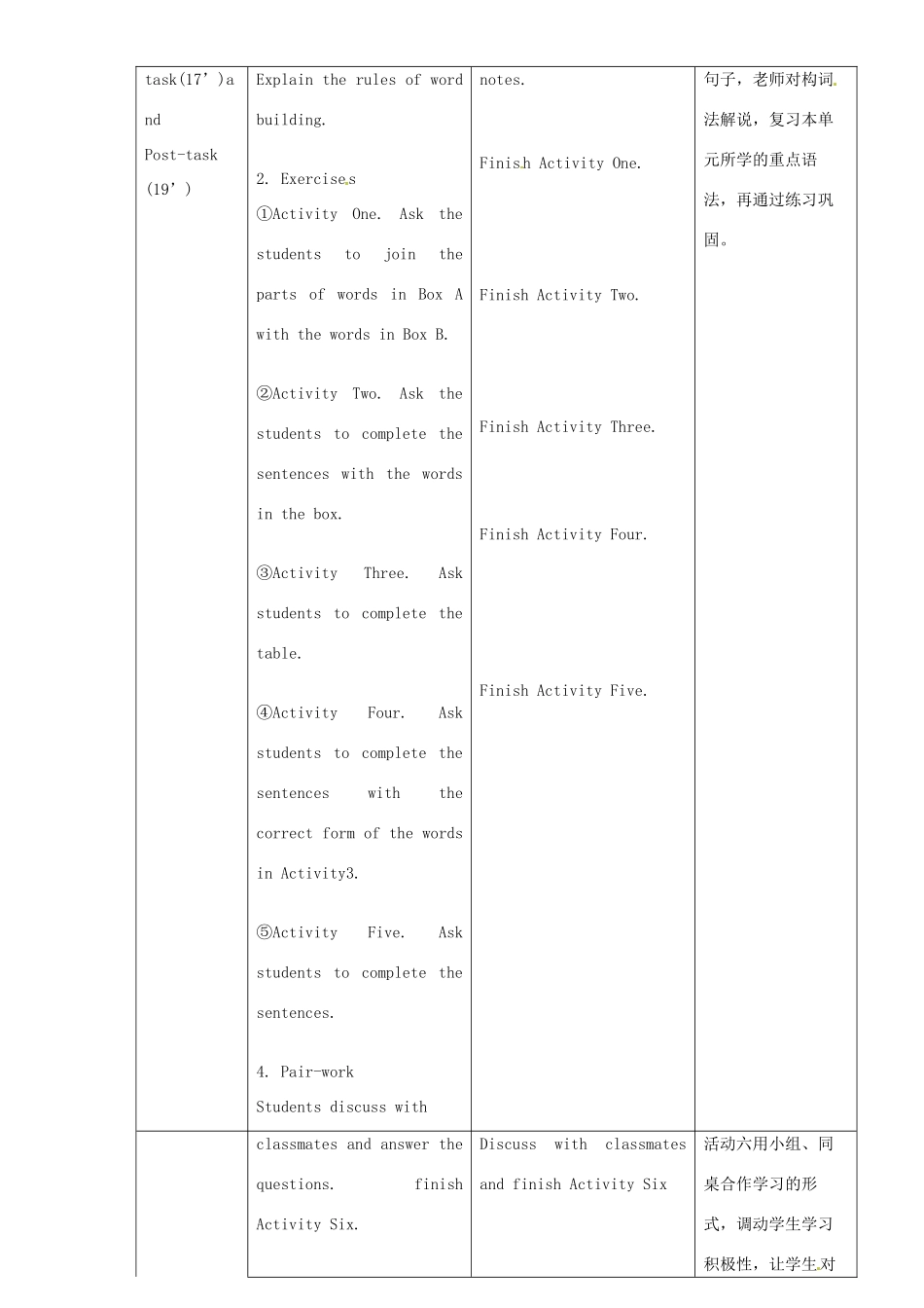 广东省惠东县教育教学研究室九年级英语上册 Module 12 Unit 3 Language in use教案 （新版）外研版_第2页