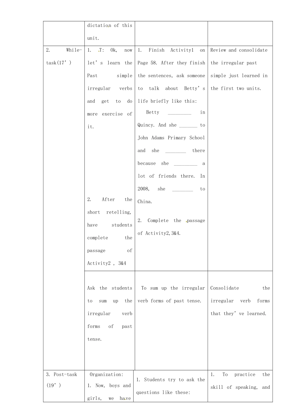 广东省惠东县教育教学研究室七年级英语下册 Module 9 Unit 3 Language in use教案 （新版）外研版_第2页