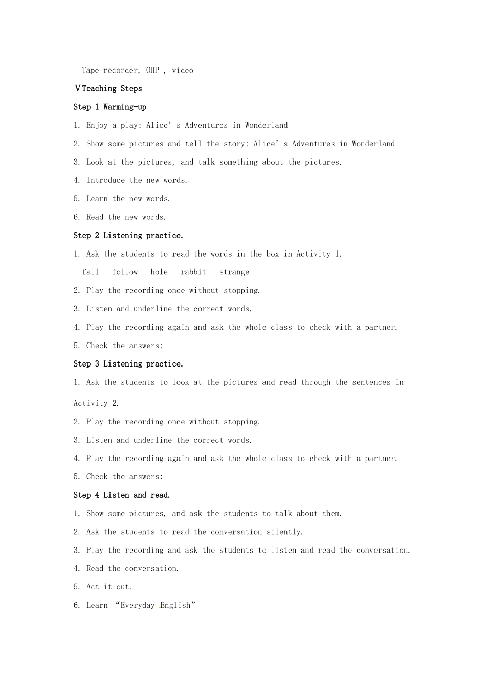 广东省佛山市顺德区大良顺峰初级中学八年级英语上册 Module 7 A famous story教案 （新版）外研版_第2页