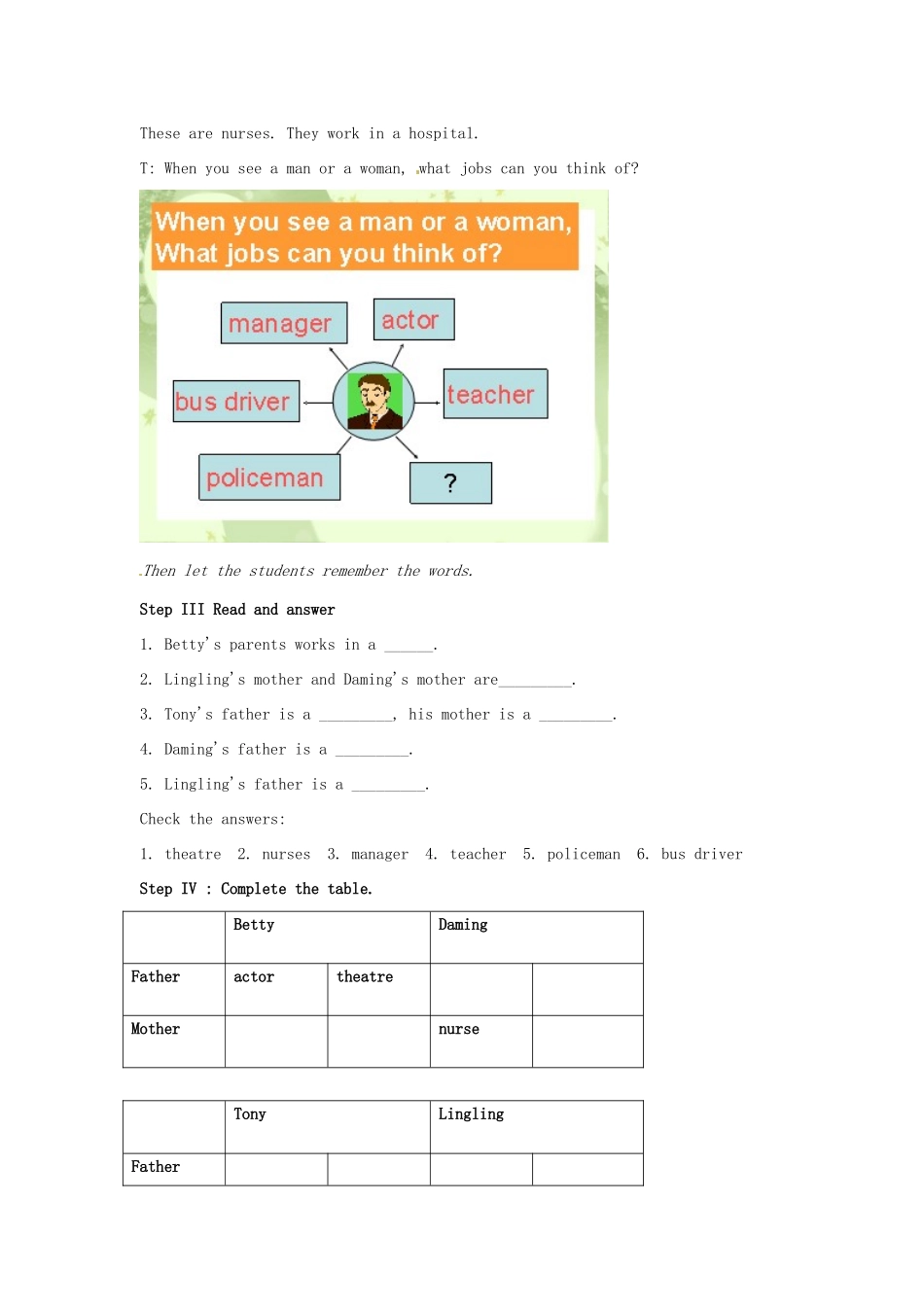 广东省佛山市第十四中学七年级英语上册 Module 2 My family Unit 2 These are my parents教案 （新版）外研版_第2页