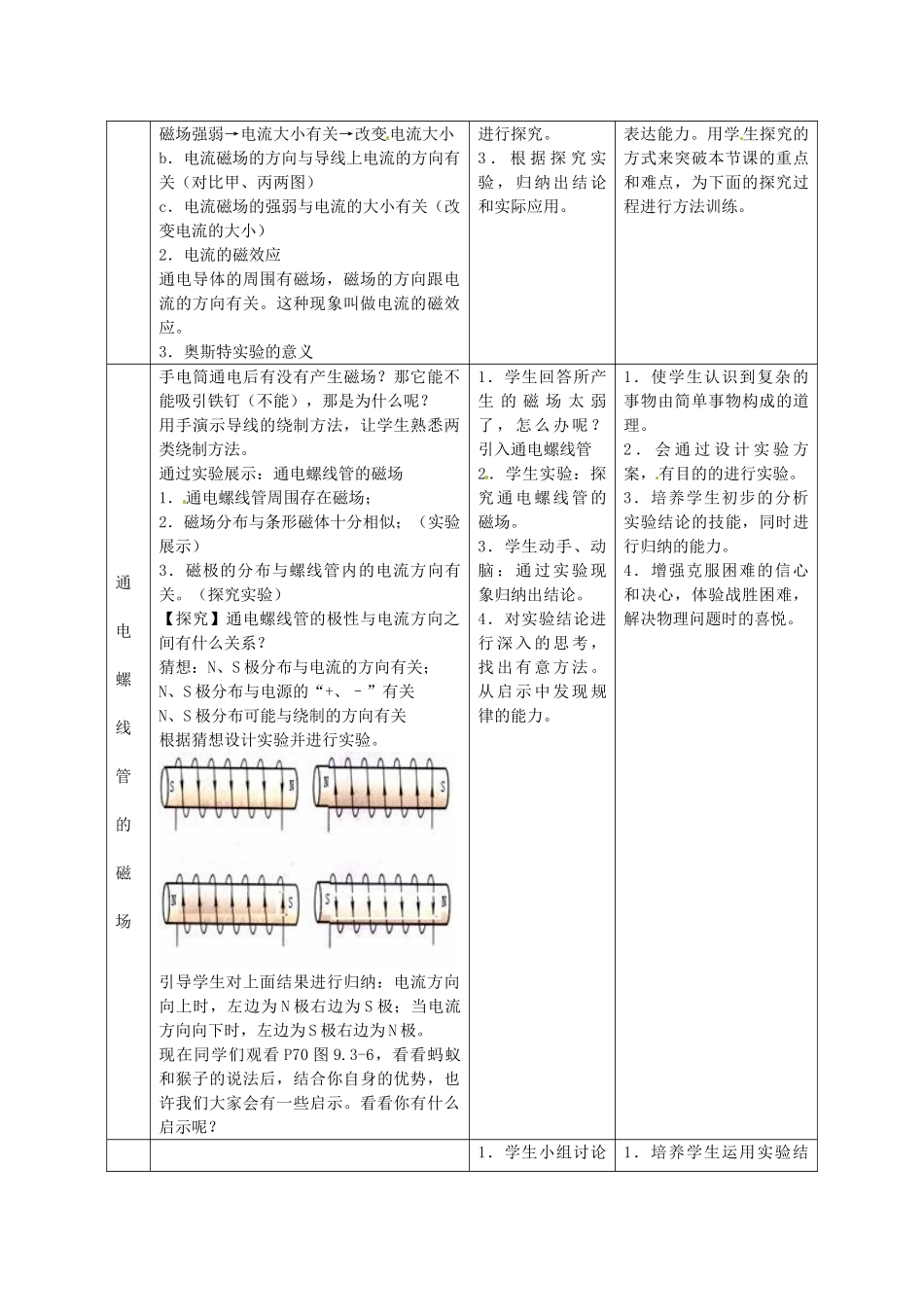 山西省霍州市实验中学九年级物理全册 第二十章 电和磁教案 新人教版_第2页
