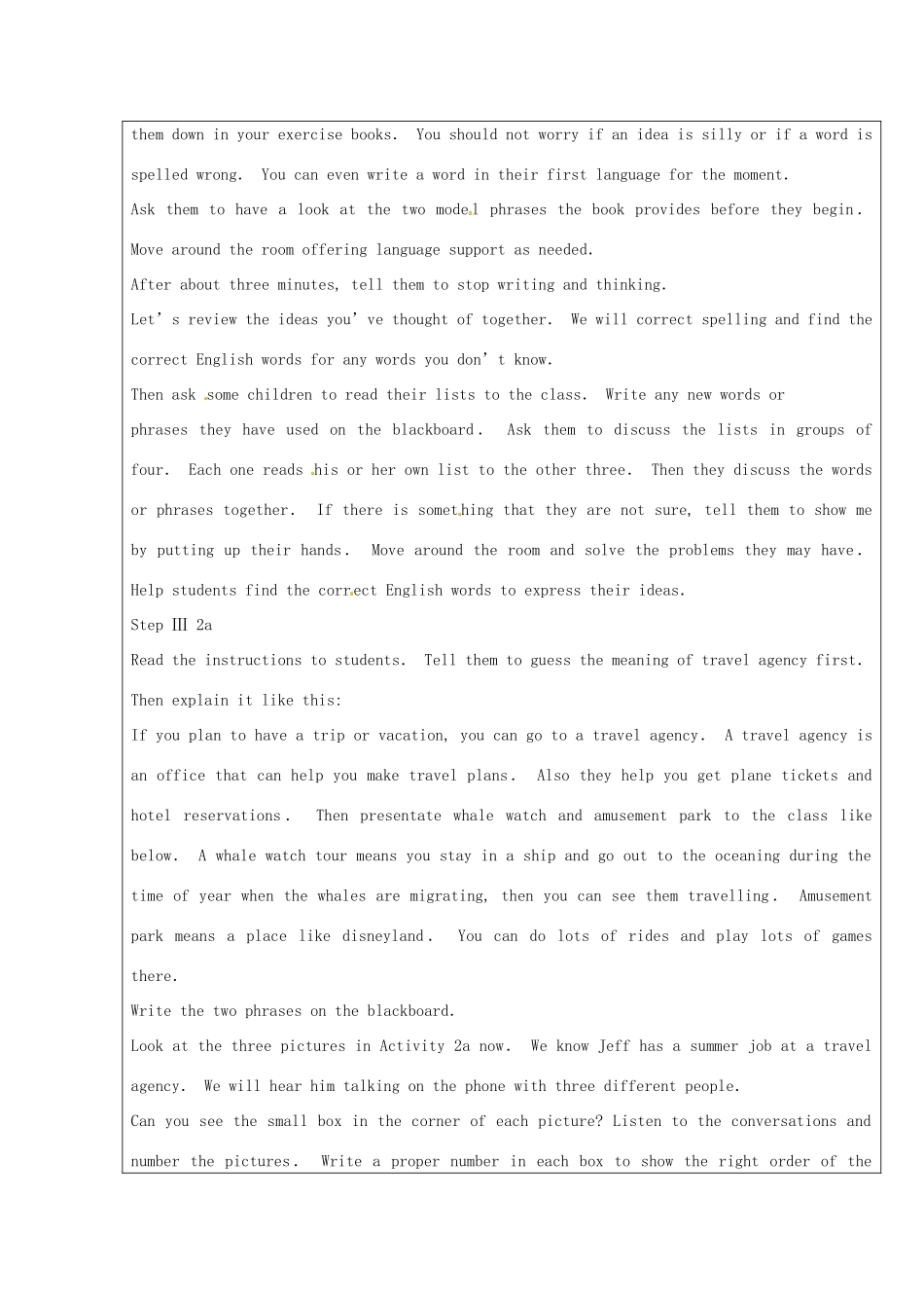 山东省龙口市诸由观镇诸由中学八年级英语下册《Unit 6 Where would you like to visit Period 4》教案 鲁教版五四制_第3页