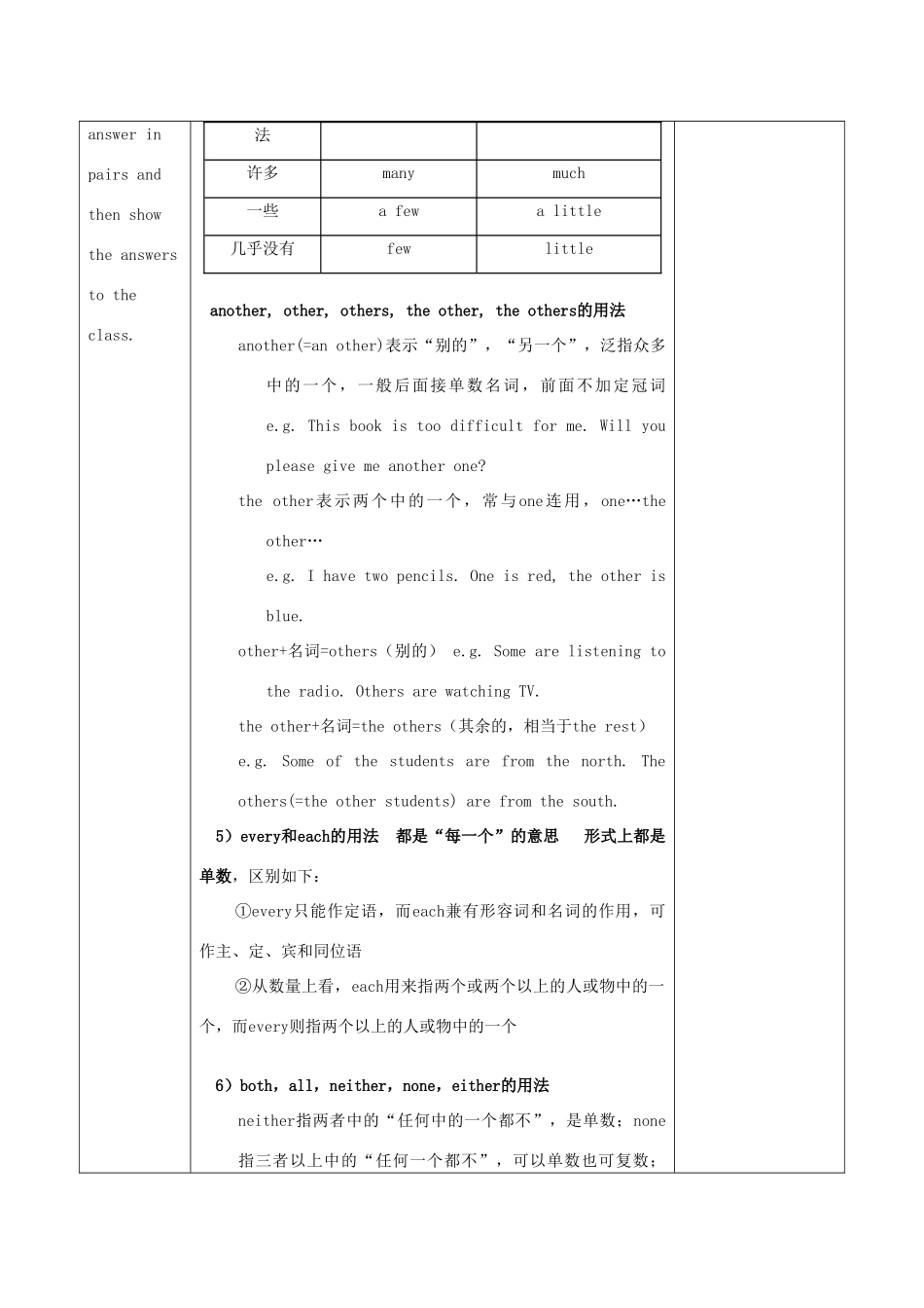 山东省高唐县实验中学九年级英语全册 不定代词复习教案 人教新目标版_第2页