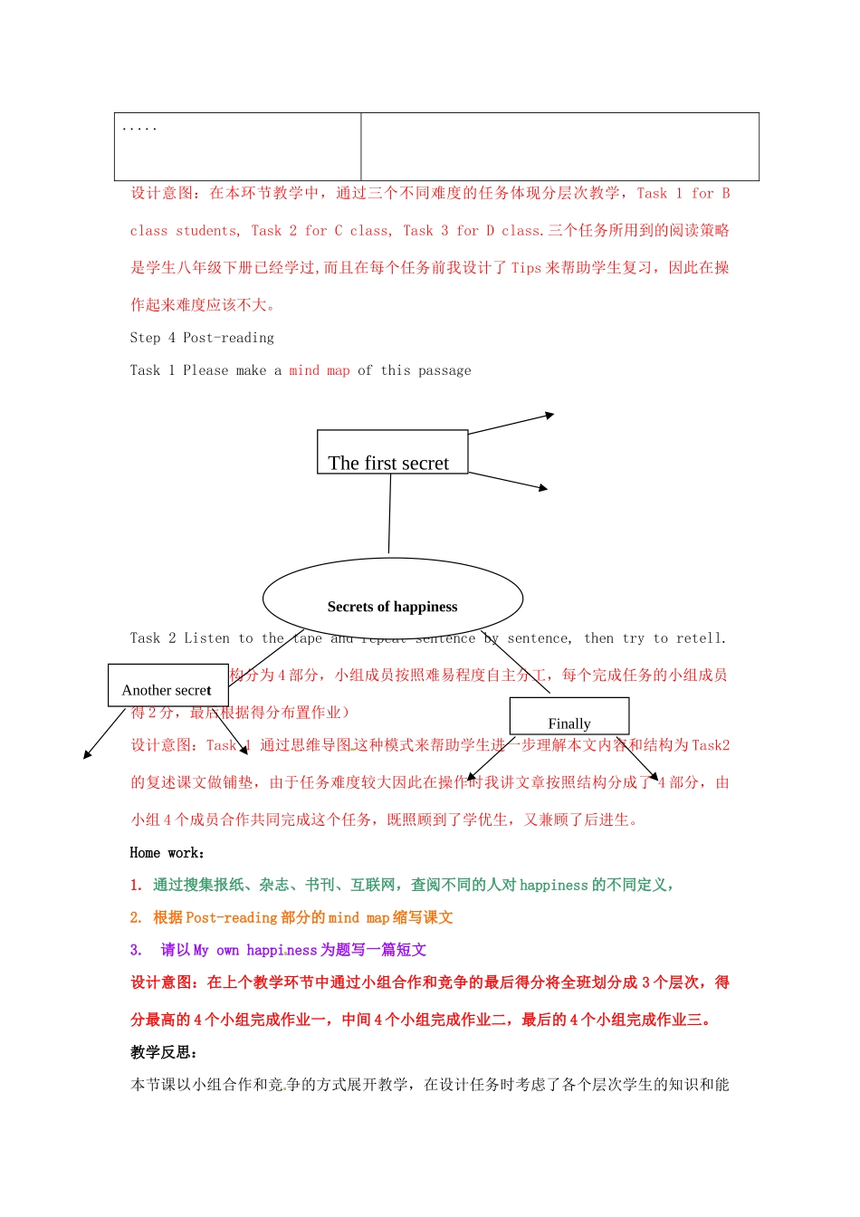 山东省青岛市城阳区第七中学八年级英语 分层阅读教案 人教新目标版_第3页
