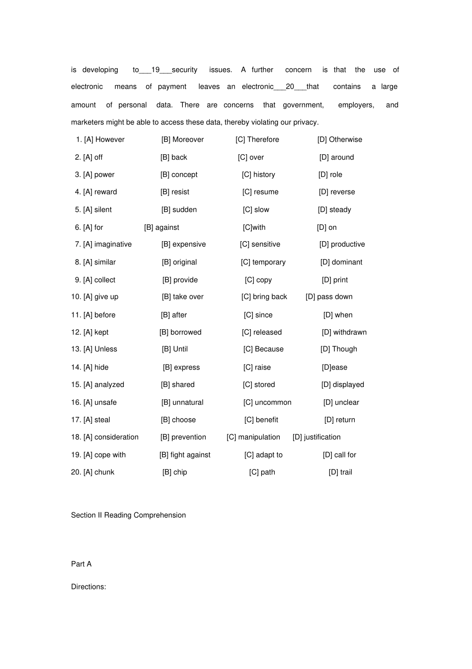 2013年考研英语二真题及标准答案解析_第2页