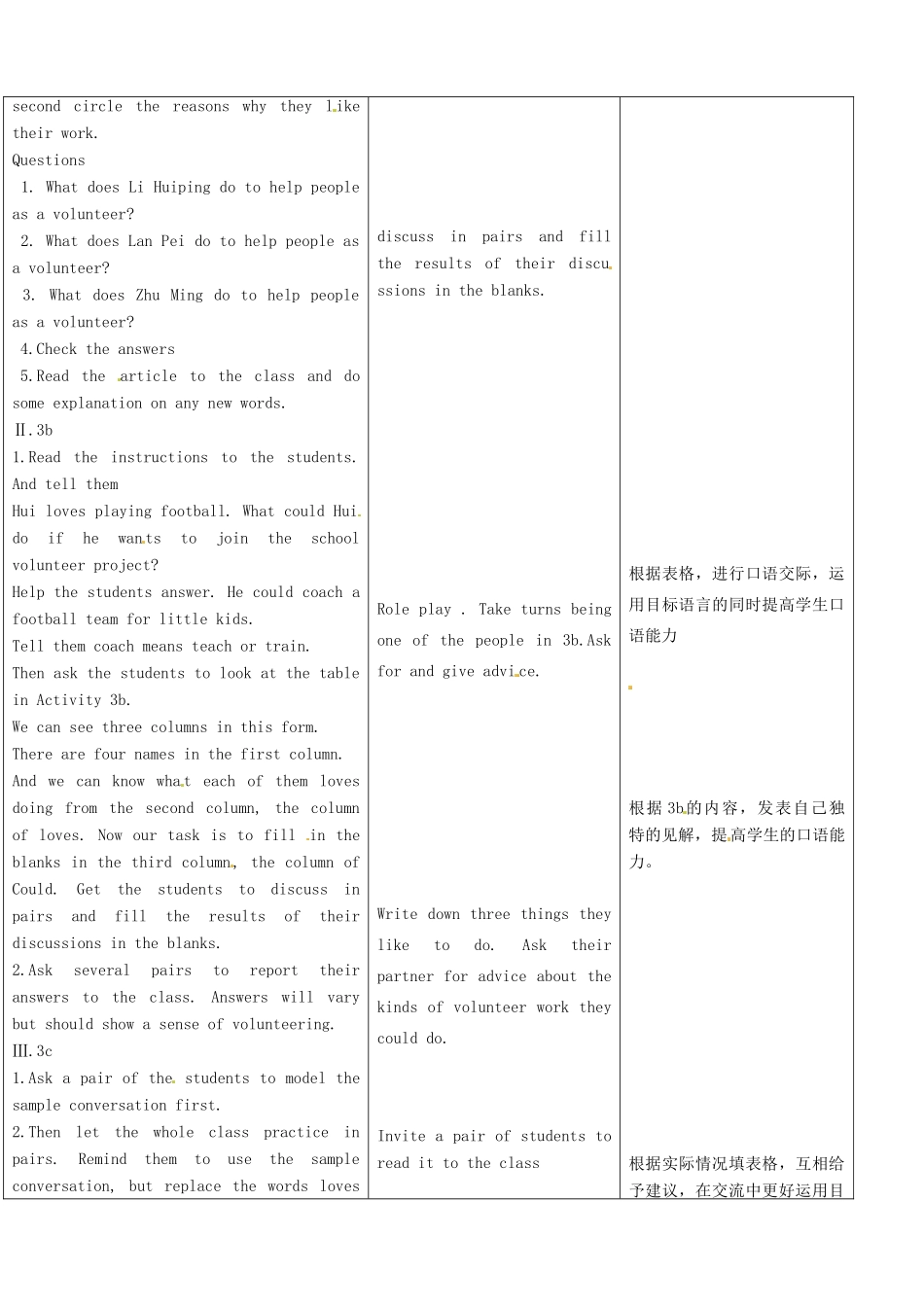 山东省郯城县第三初级中学九年级英语全册《Unit 8 I’ll help clean up the city parks》教案 人教新目标版_第2页