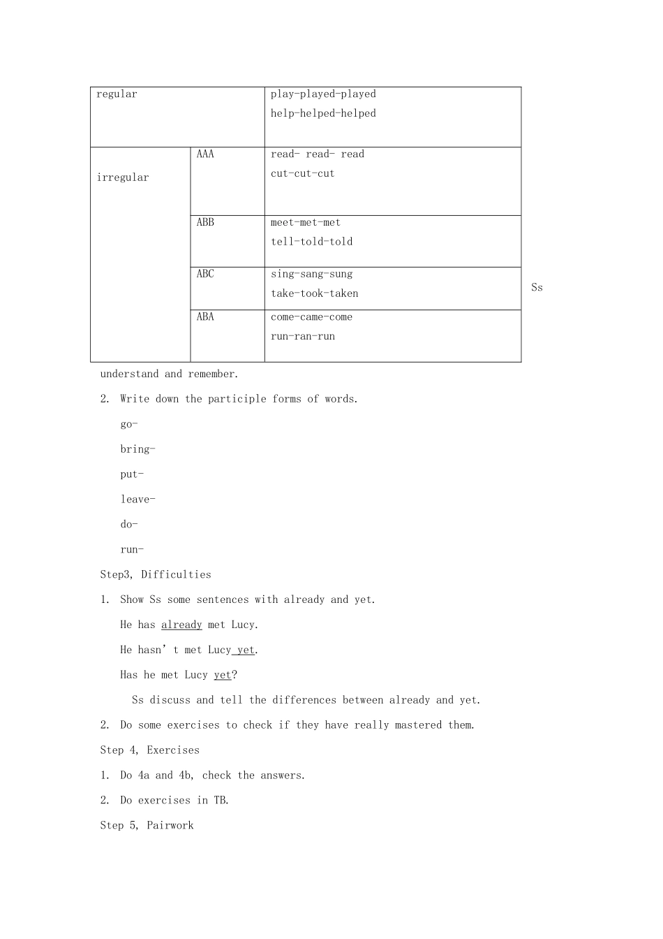 山东省郯城县新村乡中学八年级英语下册 Unit 8 Have you read Treasure Island yet Grammar Focus-4c教案 （新版）人教新目标板_第2页