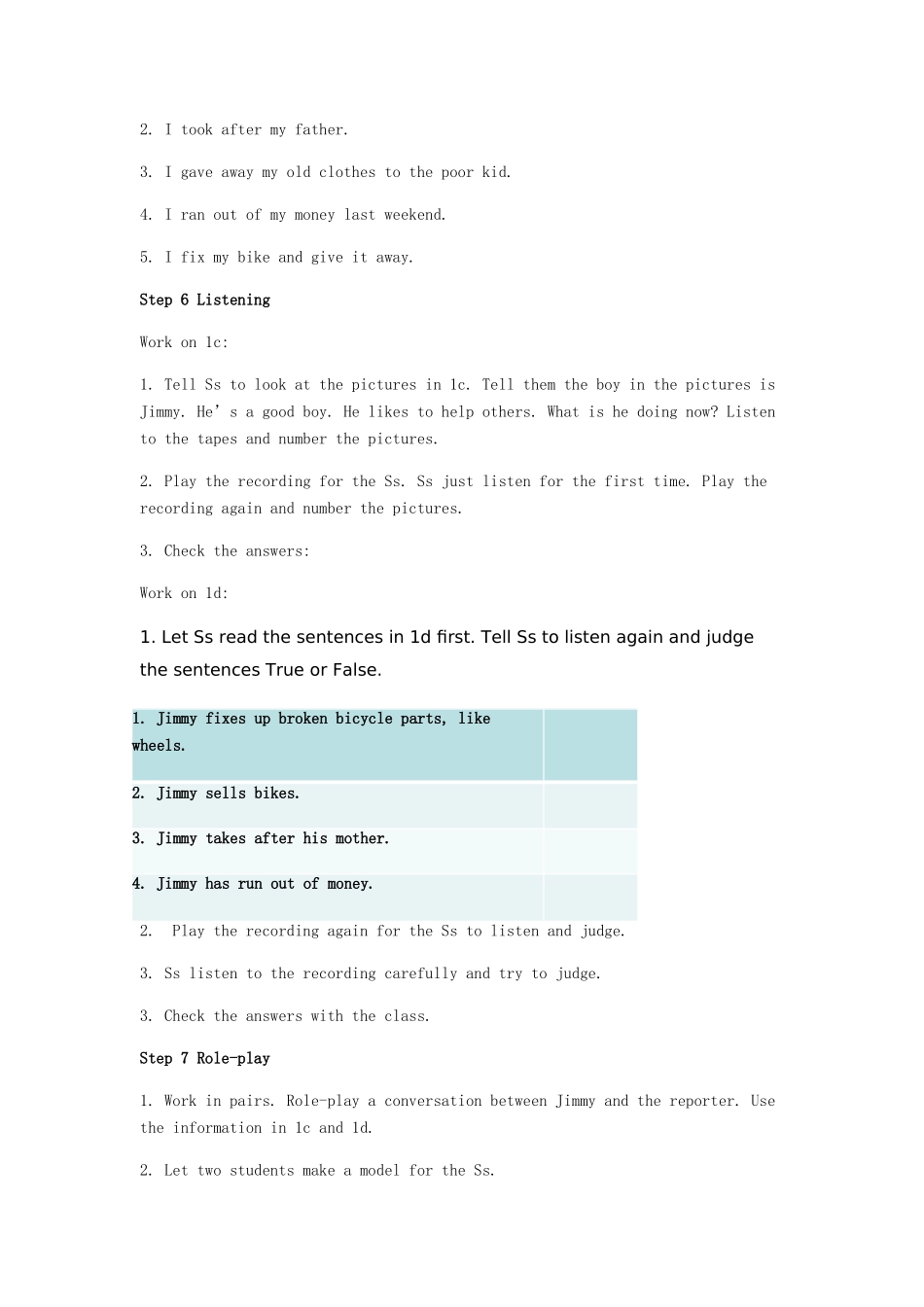 山东省郯城县新村乡中学八年级英语下册 Unit 2 I’ll help to clean up the city parks Period 4教学设计 （新版）人教新目标板_第3页