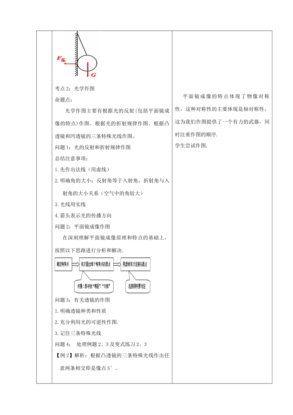 山东省郯城县中考物理 专题十九 作图题复习教案-人教版初中九年级全册物理教案_第3页