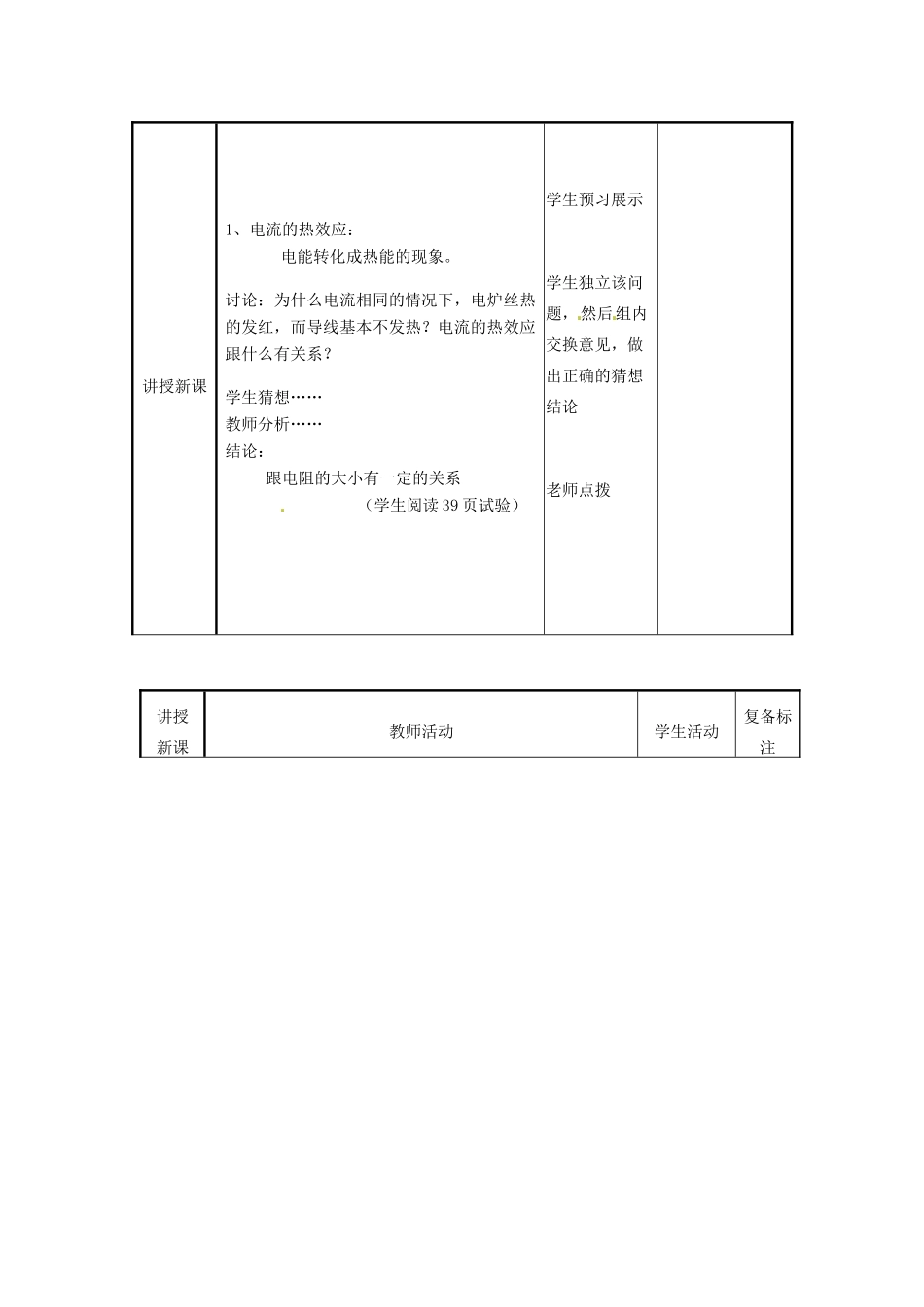 山东省邹平县实验中学八年级物理下册 8.4《电与热》教案1 新人教版_第3页