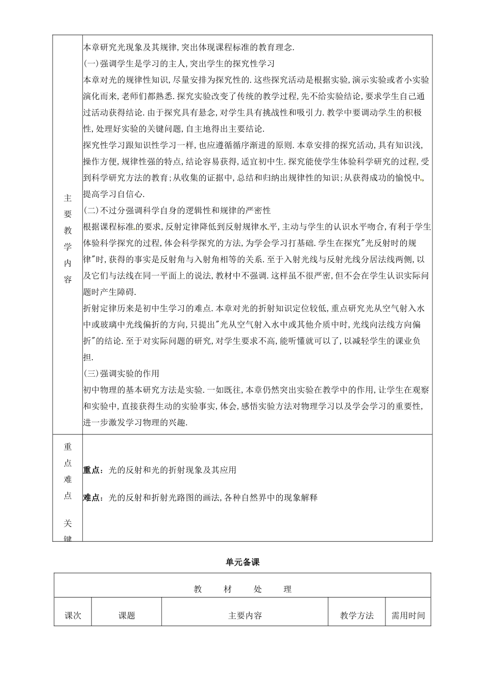 山东省邹平县实验中学八年级物理上册 第四章 光现象教案 （新版）新人教版_第2页