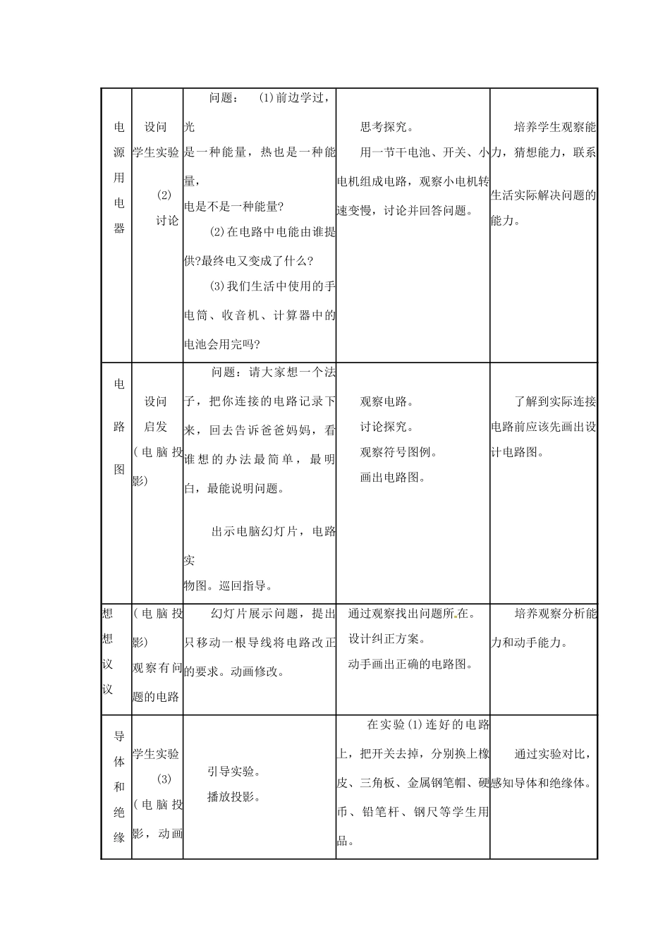 山东省邹平县实验中学八年级物理上册 5.3《串联和并联》教学设计1 新人教版_第2页