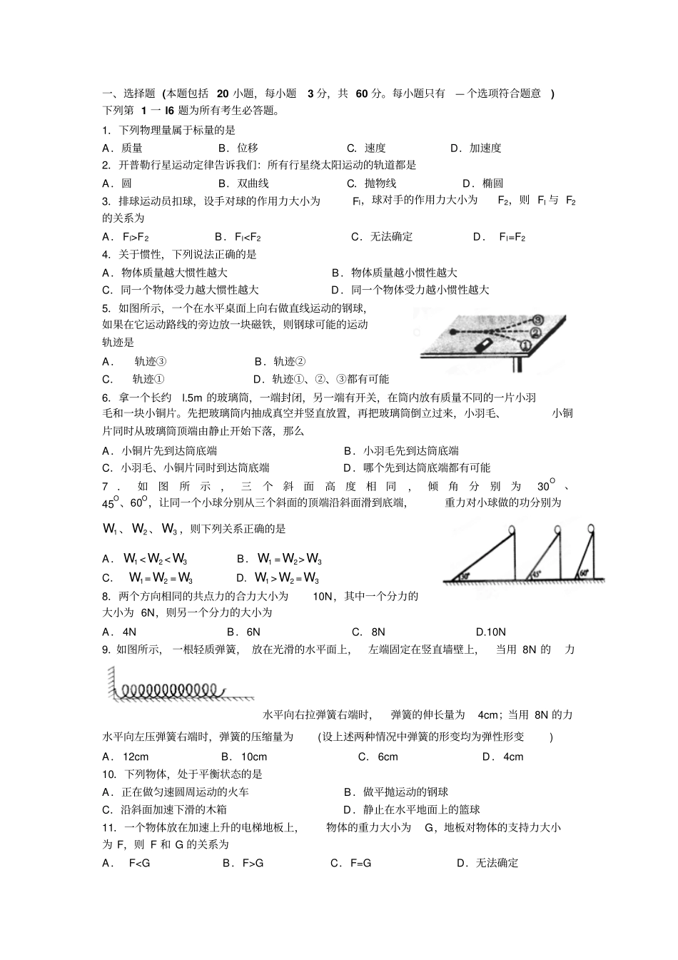 2013高考物理备战-高考物理真题试题专题汇编_第1页