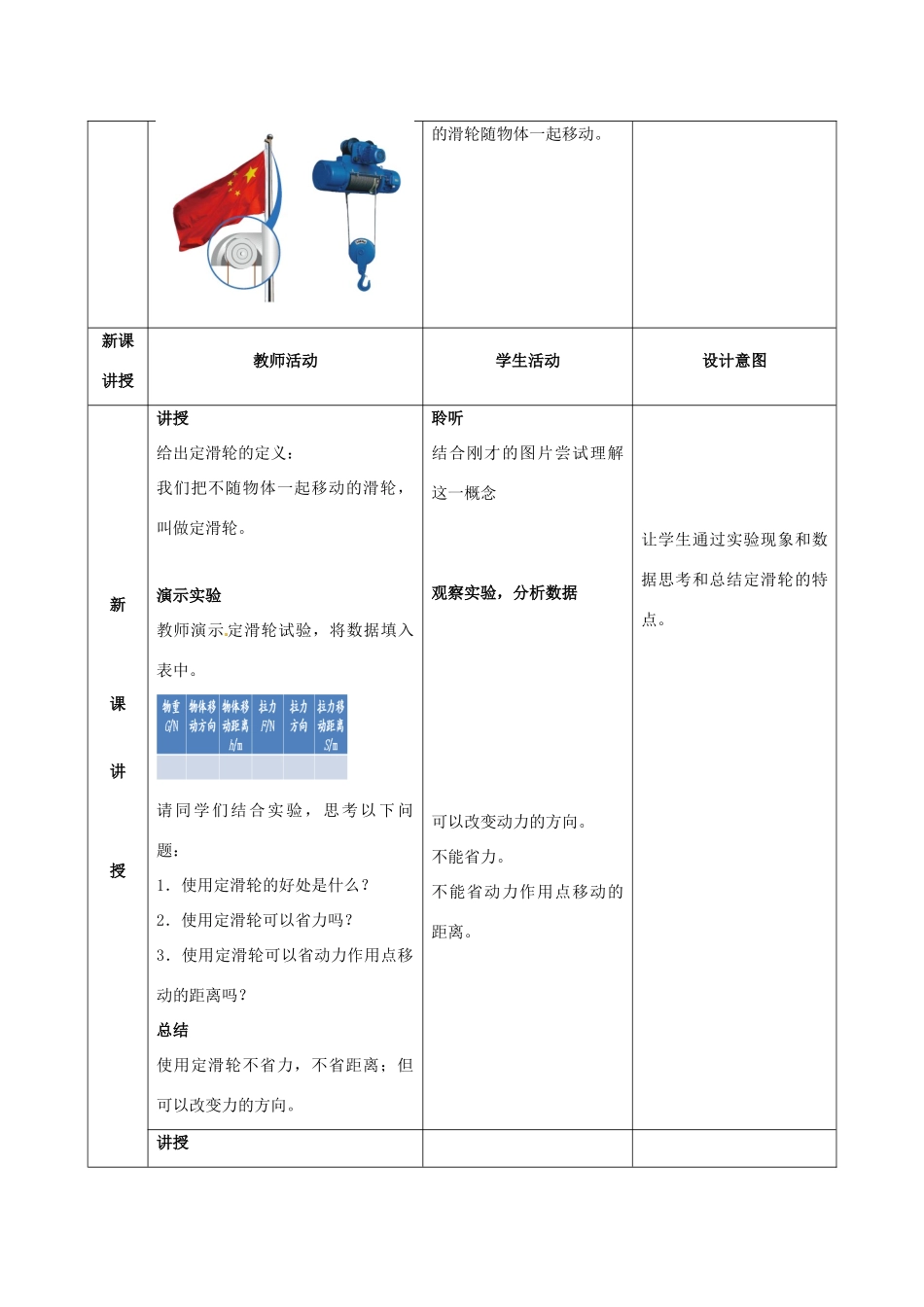 山东省滕州市大坞镇大坞中学八年级物理下册《简单机械》教案 新人教版_第2页
