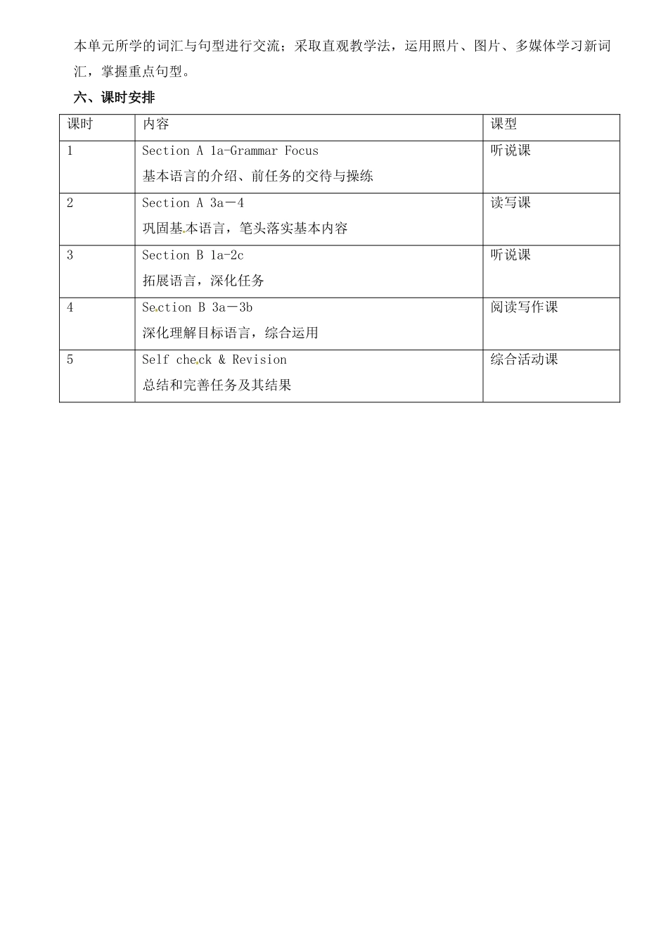 山东省桓台县实验中学七年级英语下册《Unit 8 Where did you go on vacation 》单元备课教案 北师大版_第2页