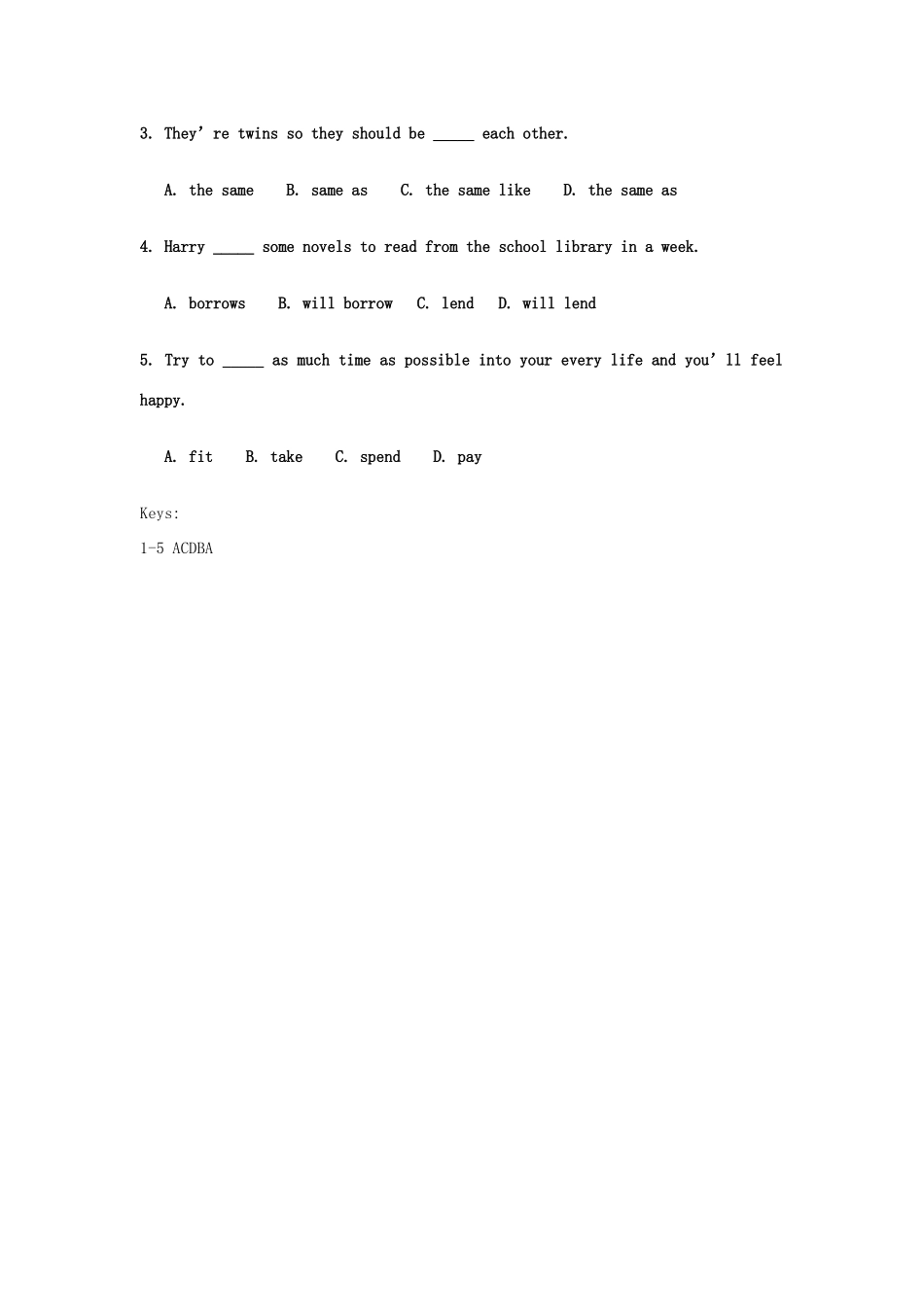 山东省枣庄市峄城区吴林街道中学八年级英语下册 Unit 2《What should I do》（第五课时）教案 人教新目标版_第3页