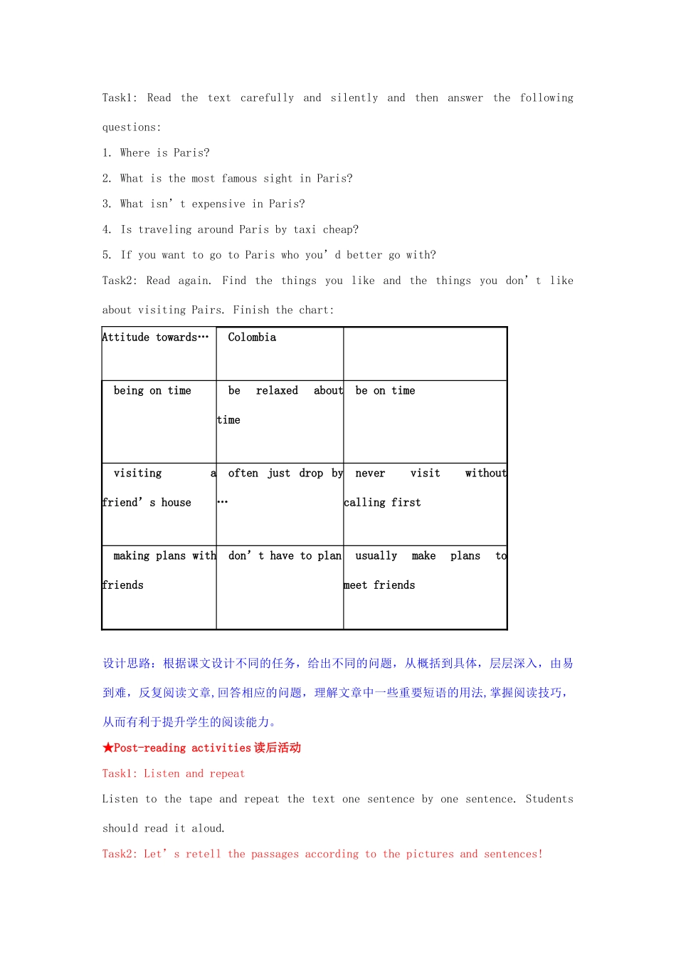 山东省枣庄市峄城区吴林街道中学九年级英语全册《Unit 12 You’re supposed to shake hands Section A（3a-4）》教案 人教新目标版_第3页