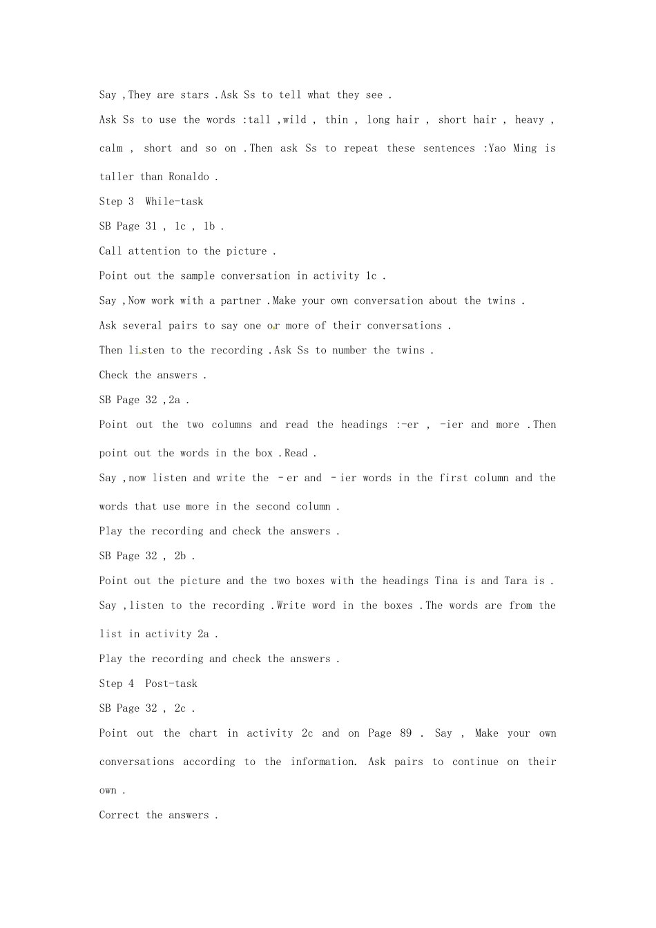 山东省临沭县第三初级中学八年级英语上册《unit6》教案 人教新目标版_第3页