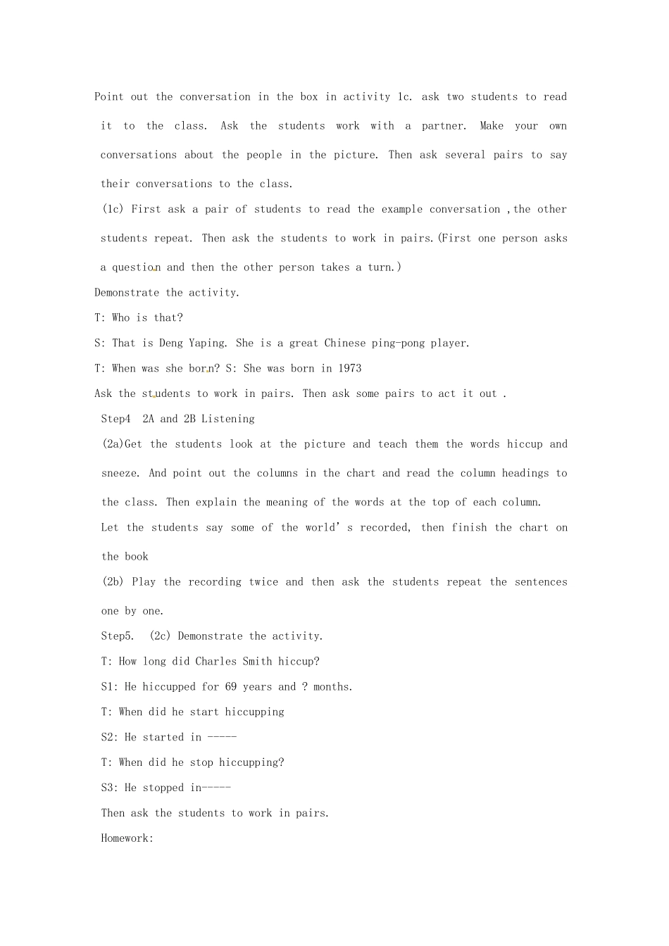 山东省临沭县第三初级中学八年级英语上册《unit9》教案 人教新目标版_第3页