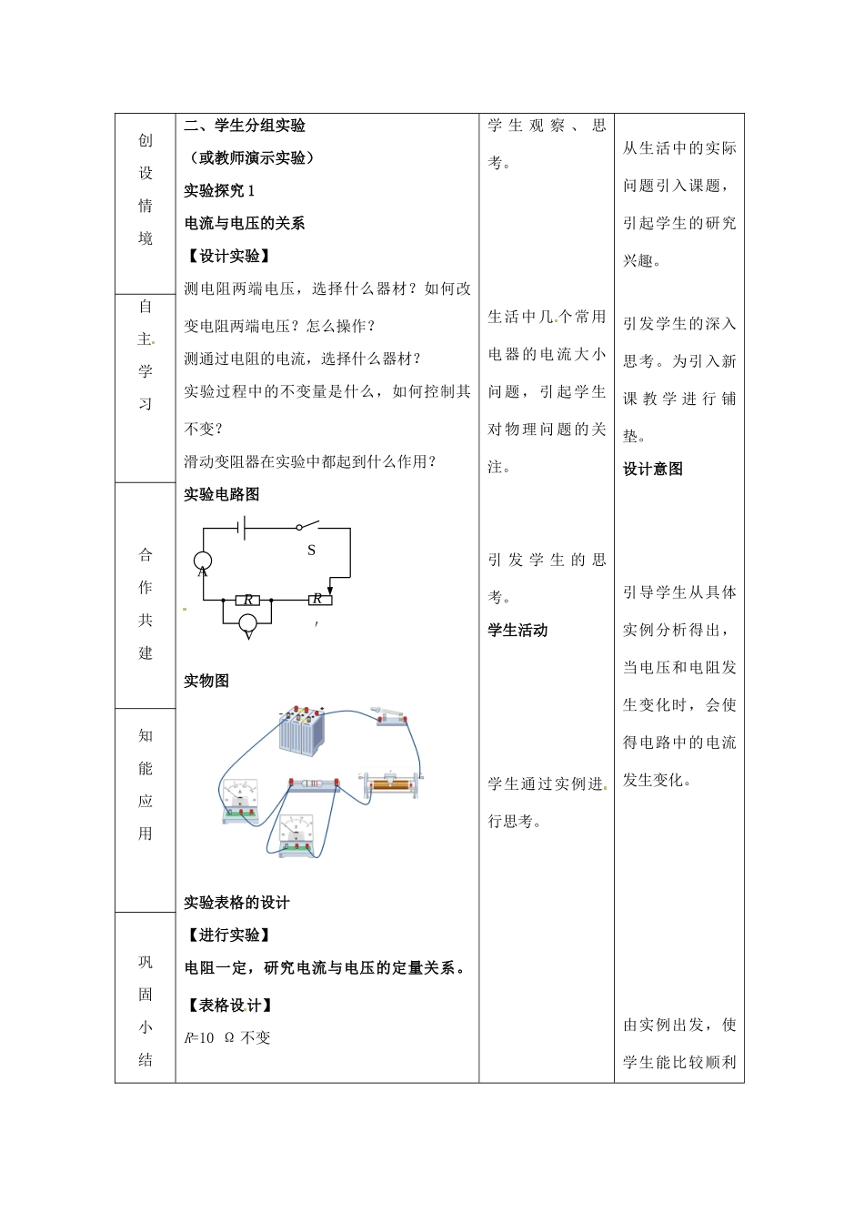 山东省临沂市蒙阴县第四中学九年级物理全册 15.2 科学探究 欧姆定律教案1 （新版）沪科版_第2页