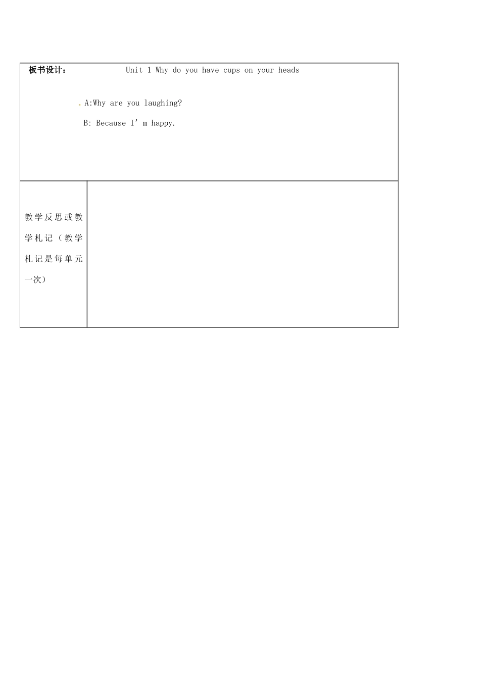 山东省临朐县沂山风景区七年级英语上册 Module 8 Unit 1 Why do you have cups on your heads教案 （新版）外研版-（新版）外研版初中七年级上册英语教案_第3页